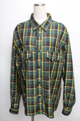 Perla nell' ostrica / チェックシャツ  グリーンｘイエロー S-25-12-16-027-EL-BL-AS-ZS