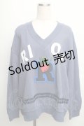 【SALE】MILKBOY / RIOT Vネック   紺 S-25-12-16-028-MB-TO-HR-ZT521
