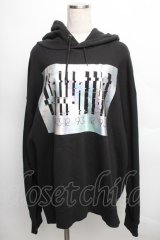 ilililCYBER / HOROGRAMパーカー  黒 S-25-12-16-029-PU-TO-AS-ZS