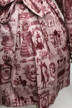 画像3: EXCENTRIQUE / Chocolate boxワンピース  ワイン S-25-12-16-030-EL-OP-AS-ZS