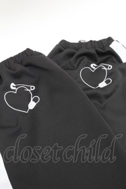 画像2: ACDC RAG / 安心ジャージレッグウォーマー  黒ｘ白 S-25-12-17-004-PU-PA-HR-ZS