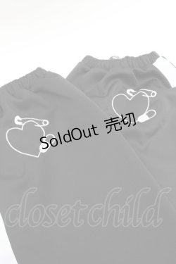 画像2: ACDC RAG / 安心ジャージレッグウォーマー  黒ｘ白 S-25-12-17-004-PU-PA-HR-ZS