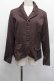 画像1: axes femme / 薔薇ボタンジャケット  ブラウン S-25-12-17-032-AX-JA-AS-ZS (1)