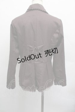 画像2: axes femme / 薔薇ボタンジャケット  ブラウン S-25-12-17-032-AX-JA-AS-ZS