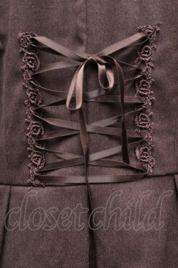 画像3: axes femme / 薔薇ボタンジャケット  ブラウン S-25-12-17-032-AX-JA-AS-ZS