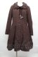 画像1: PINK HOUSE / 襟付きティアードロングコート  ブラウン S-25-12-17-033-LO-CO-AS-ZS (1)