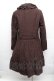 画像2: PINK HOUSE / 襟付きティアードロングコート  ブラウン S-25-12-17-033-LO-CO-AS-ZS (2)