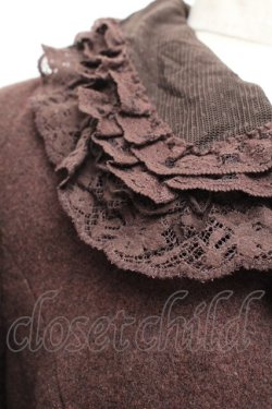 画像4: PINK HOUSE / 襟付きティアードロングコート  ブラウン S-25-12-17-033-LO-CO-AS-ZS