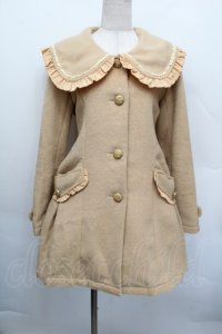 axes femme POETIQUE / フリル襟リボンボタンコート  ベージュ S-25-12-17-035-AX-CO-HR-ZS