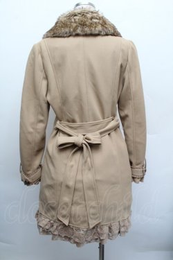 画像2: axes femme / お花モチーフコート  ベージュ S-25-12-17-036-AX-CO-AS-ZS