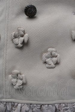 画像3: axes femme / お花モチーフコート  ベージュ S-25-12-17-036-AX-CO-AS-ZS