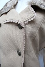 画像4: axes femme / お花モチーフコート  ベージュ S-25-12-17-036-AX-CO-AS-ZTC017 (4)