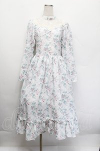 Kurumi Collaboration / KRハナジゴスリーブワンピース  白 S-25-12-17-039-LO-OP-AS-ZS