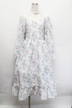 画像1: Kurumi Collaboration / KRハナジゴスリーブワンピース  白 S-25-12-17-039-LO-OP-AS-ZS