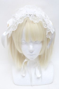 画像2: Angelic Pretty / レースハートチャームバラレースヘッドドレス  白 S-25-12-17-005-AP-AC-AS-ZS