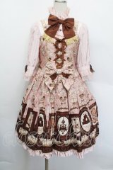 Angelic Pretty / Musee du Chocolat ワンピース  ピンク S-25-12-17-040-AP-OP-AS-ZS