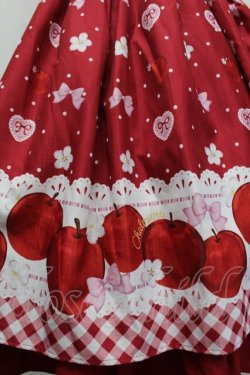 画像3: Chalmiere / スウィーティアップルジャンパースカート  赤 S-25-12-17-042-AX-OP-AS-ZS