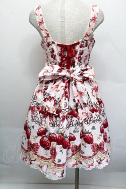 画像2: BABY,THE STARS SHINE BRIGHT / Juicy BABY Love Love Berries柄スカラップジャンパースカート  ピンク S-25-12-17-044-BA-OP-AS-ZS