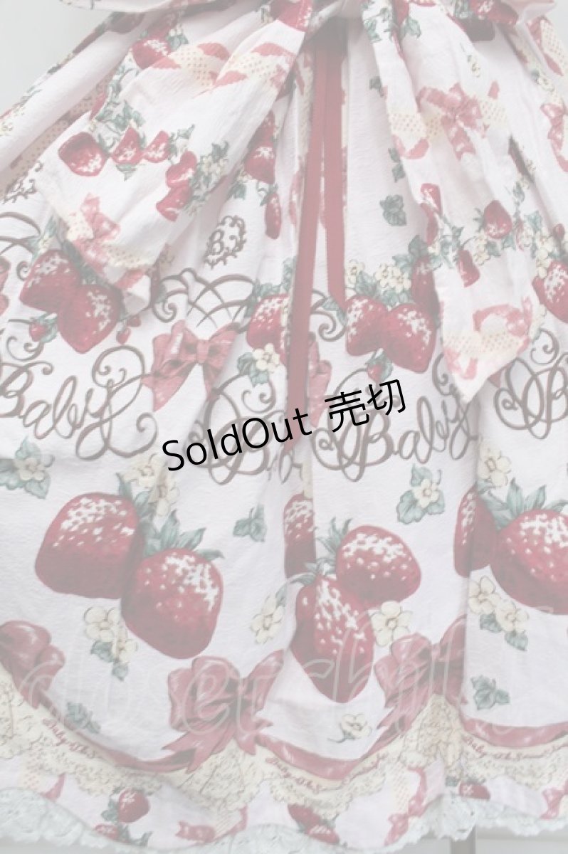 画像3: BABY,THE STARS SHINE BRIGHT / Juicy BABY Love Love Berries柄スカラップジャンパースカート  ピンク S-25-12-17-044-BA-OP-AS-ZS (3)