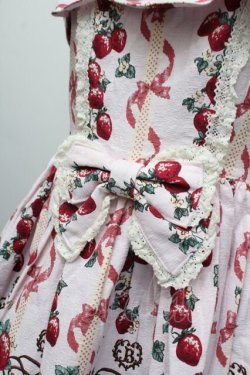 画像5: BABY,THE STARS SHINE BRIGHT / Juicy BABY Love Love Berries柄スカラップジャンパースカート  ピンク S-25-12-17-044-BA-OP-AS-ZS