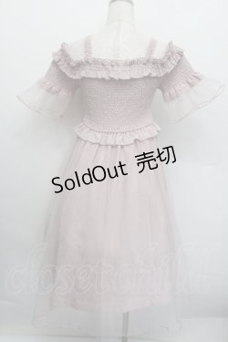 画像2: LIZ LISA / シャーリングチュール重ねワンピース  ピンク S-25-12-17-045-LO-OP-AS-ZS