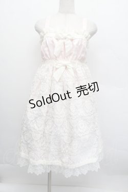 画像1: BABY,THE STARS SHINE BRIGHT / Victorian Secret KEY柄ベビードールジャンパースカート  ピンク S-25-12-17-047-BA-OP-AS-ZS