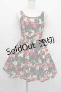 MILK / CHERRY gardenドレス  黒 S-25-12-17-054-ML-OP-AS-ZS