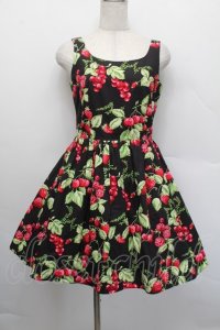 MILK / CHERRY gardenドレス  黒 S-25-12-17-054-ML-OP-AS-ZS