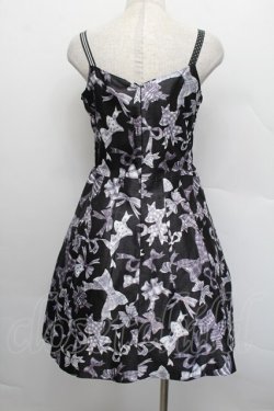 画像2: MILK / リボンプリントドレス  黒 S-25-12-17-055-ML-OP-AS-ZS