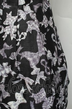 画像3: MILK / リボンプリントドレス  黒 S-25-12-17-055-ML-OP-AS-ZS