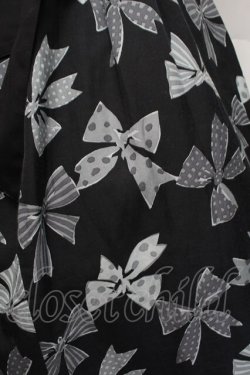 画像3: Jane Marple / Ribbons go aroundワンピース  黒ｘグレー S-25-12-17-056-JM-OP-AS-ZS