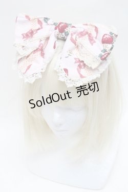 画像1: BABY,THE STARS SHINE BRIGHT / Juicy BABY Love Love Berries柄リボンカチューシャ  ピンク S-25-12-17-007-BA-AC-AS-ZS