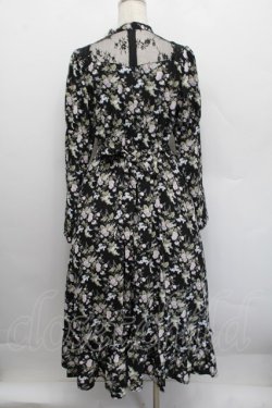 画像2: Kurumi Collaboration / KRハナジゴスリーブワンピース  黒 S-25-12-17-058-LO-OP-AS-ZS