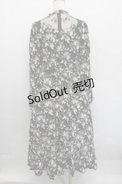 画像2: Kurumi Collaboration / KRハナジゴスリーブワンピース  黒 S-25-12-17-058-LO-OP-AS-ZS