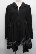 axes femme POETIQUE / コウモリカラーイレヘムジャケット  黒 S-25-12-17-060-AX-JA-AS-ZS