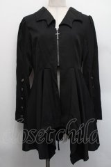 axes femme POETIQUE / コウモリカラーイレヘムジャケット  黒 S-25-12-17-060-AX-JA-AS-ZS