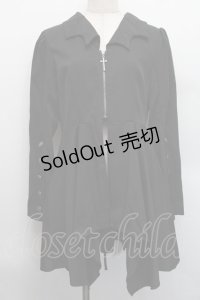 axes femme POETIQUE / コウモリカラーイレヘムジャケット  黒 S-25-12-17-060-AX-JA-AS-ZS