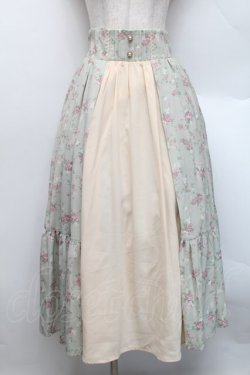 画像1: axes femme kawaii / プティフルールスカート  ミント S-25-12-17-062-AX-SK-AS-ZS