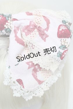 画像3: BABY,THE STARS SHINE BRIGHT / Juicy BABY Love Love Berries柄リボンカチューシャ  ピンク S-25-12-17-007-BA-AC-AS-ZS