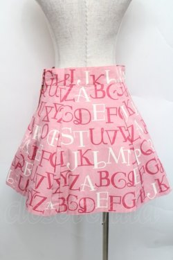 画像2: Jane Marple / アルファベットロゴミニスカート  ピンク S-25-12-17-065-JM-SK-AS-ZS