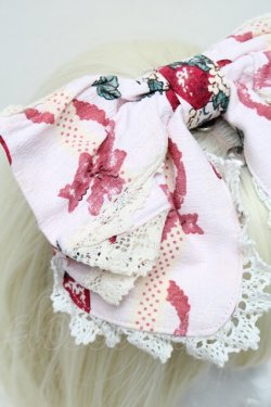 画像4: BABY,THE STARS SHINE BRIGHT / Juicy BABY Love Love Berries柄リボンカチューシャ  ピンク S-25-12-17-007-BA-AC-AS-ZS