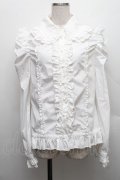 DimMoire / 絶ロリィタブラウス  白 S-25-12-17-015-GO-OP-HR-ZS