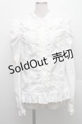 DimMoire / 絶ロリィタブラウス  白 S-25-12-17-015-GO-OP-HR-ZS