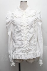 DimMoire / 絶ロリィタブラウス  白 S-25-12-17-015-GO-OP-HR-ZS