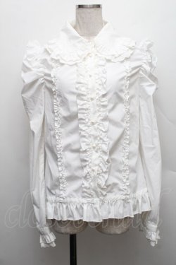 画像1: DimMoire / 絶ロリィタブラウス  白 S-25-12-17-015-GO-OP-HR-ZS