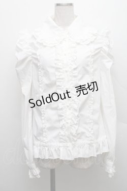 画像1: DimMoire / 絶ロリィタブラウス  白 S-25-12-17-015-GO-OP-HR-ZS