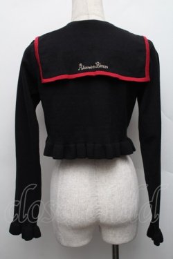 画像2: ALICE and the PIRATES / セーラーカラーボレロ  黒ｘ赤 S-25-12-17-027-PA-TO-HR-ZS