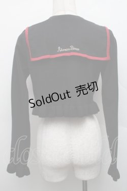 画像2: ALICE and the PIRATES / セーラーカラーボレロ  黒ｘ赤 S-25-12-17-027-PA-TO-HR-ZS