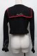 画像2: ALICE and the PIRATES / セーラーカラーボレロ  黒ｘ赤 S-25-12-17-027-PA-TO-HR-ZS (2)