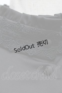 画像5: Sheglit / スタンドカラーリボンジャボブラウス M 黒 S-25-12-17-028-EL-BL-HR-ZS